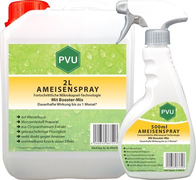 PVU 2L + 500ml Ameisenspray Ameisenmittel Ameisengift gegen Ameisen Bekämpfung