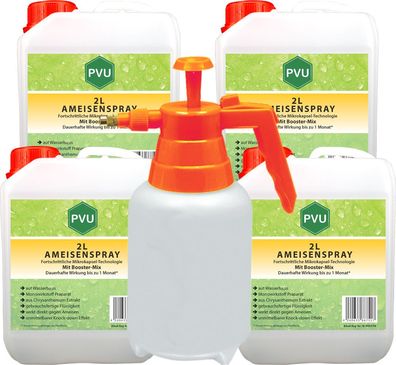 PVU 4x2L + 2L Ameisenspray Ameisenmittel Ameisengift gegen Ameisen Bekämpfung