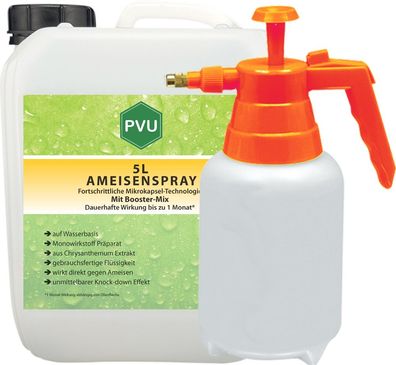 PVU 5L + 2L Sprüher Ameisenspray Ameisenmittel Ameisengift gegen Ameisen Bekämpfung