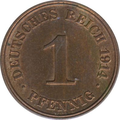 Deutsches Reich 1 Pfennig 1914 J*