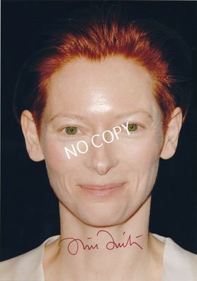 100% Original Autogramm Autograph Karte handsigniert Tilda Swinton G1.1