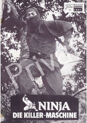 100% orig Autogramme Autograph Programm "Ninja Killermaschine" Franco Nero L1.31