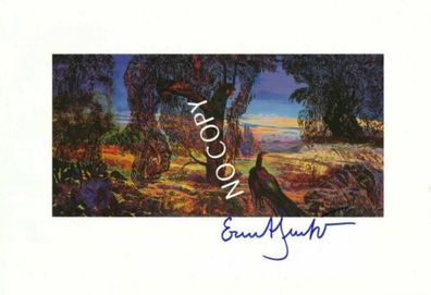 100% Original Autogramm handsigniert Ernst Fuchs - Grab des Marabu G1.20