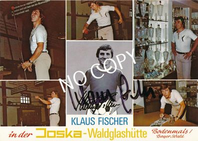 100% Original Autogramm Karte handsigniert Klaus Fischer G1.32