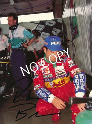 100% Original Autogramm Karte handsigniert Rubens Barrichello G1.32