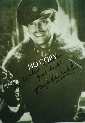 100% Original Autogramm Autograph Karte handsigniert Douglas Fairbanks Jr. G1.1