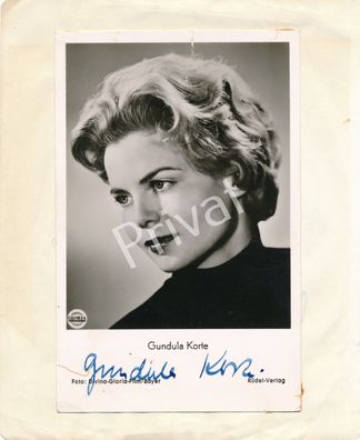 100% Original Autogramme Autograph Gundula Korte Schauspielerin u.a. L1.04