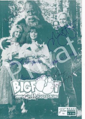 Film Flyer Bigfoot u.d Hendersons 8 100 % orig. Autogramme Dillon Rudoy ua L1.23