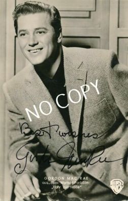 100% Original Autogramm Autograph handsigniert Gordon Mac Rae J1.3
