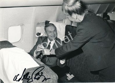 Foto Autogramm Willy Stör Lufthansa Flug NYC Ehrengast 100 % handsigniert K1.67