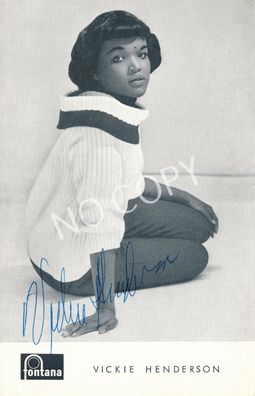 100% Original Autogramm Autograph handsigniert Vickie Henderson J1.71