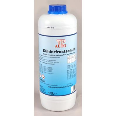 12x TP Auto Kühlerfrostschutz 1,5L Blau Mittel -40°C Antifreeze C12+ Wagen Kfz