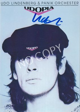 100% Original Autogramm Autograph handsigniert Udo Lindenberg J1.76
