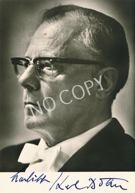 100% Original Autogramm Autograph Karte handsigniert Dr. Karl Böhm J1.61