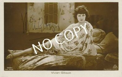 100% Original Autogramm Autograph Karte handsigniert Vivian Gibson D1.31