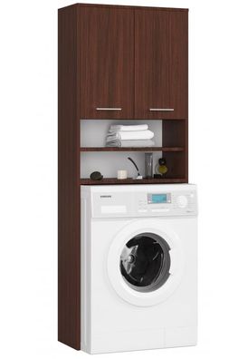 Waschmaschinenschrank mit 2 Türen, für Waschmaschine oder Trockner in Wenge