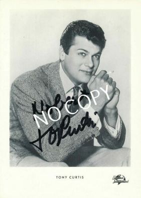 100% Original Autogramm Autograph handsigniert Tony Curtis D1.10