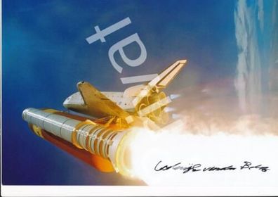 Nasa Autogramm Challenger- Mission des Space Shuttles Lodewijk van den Berg O1