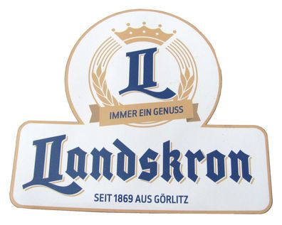 Landskron Brauerei - magnetisches Schild - 17,3 x 15,3 cm