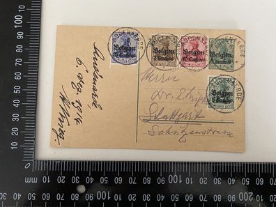 Feldpost Belgien 1914 Briefmarken A1.41
