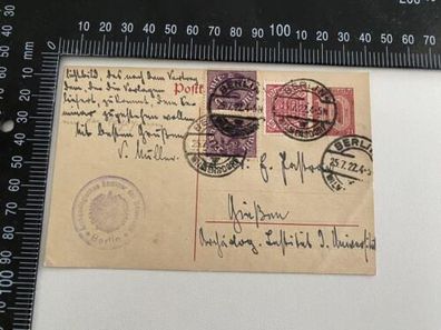 Briefmarken PK Ganzsache MF Deutsches Reich - Berlin Universität X41