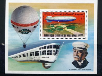 Zeppelin Briefmarken Satz R&eacute; publique Islamique de Mauritanie X6