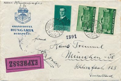 Brief Briefmarken Ungarn - München Stamp 1938