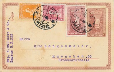 Air Mail Flugpost Brief Briefmarken Stamp Türkei - München 1928
