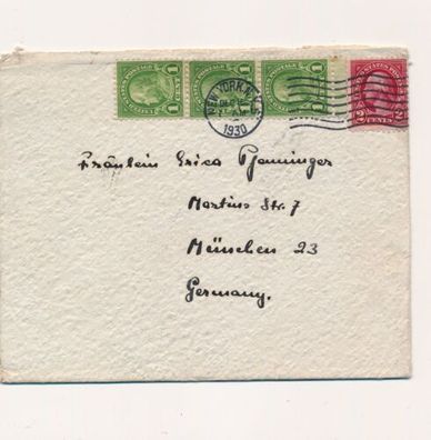Brief Beleg USA 1930 Briefmarken X31