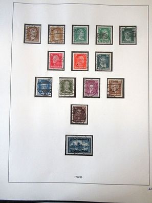 Briefmarken Satz Deutsches Reich 1926 / 30 stamp B1