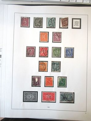 Briefmarken Satz Deutsches Reich 1921 / 22 stamp B1
