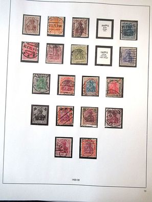 Briefmarken Satz Deutsches Reich 1920 stamp B1
