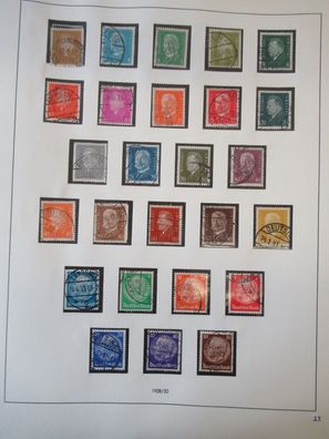 Briefmarken Satz Deutsches Reich 1928 / 32 stamp B1