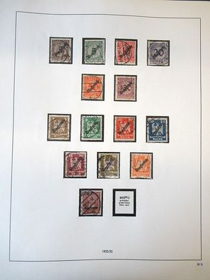 Briefmarken Satz Deutsches Reich Dienstmarken 1923 / 25 stamp B1