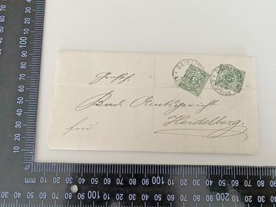 Antiker Brief Post Briefmarken Geislingen 1900 A1.41