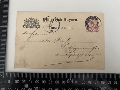 Antiker Brief Postkarte Briefmarken um 1899 A1.41