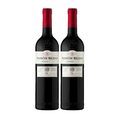 Ramon Bilbao Crianza 2er Set Rioja Rotwein 0,75L (14% Vol) Spanien fruchtig gra