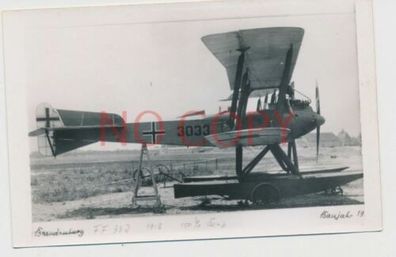 Foto WK I. Wasserflugzeug Flugzeug Kennung 3033 eisernes Kreuz #12