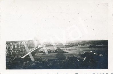 Foto WK II Wehrmacht Rendsburg Kaiser Wilhelm Kanal Brücke 1940 L1.45
