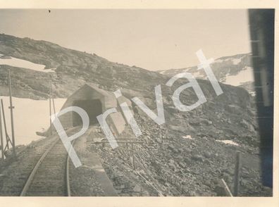 Foto WK II Wehrmacht Panorama Bahn Strecke Upsete stasjon Norway L1.45