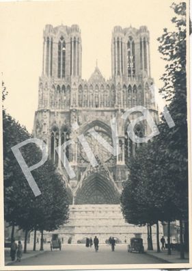 Foto WK II Kathedrale Notre-Dame de l'Assomption Rouen France Frankreich L1.46