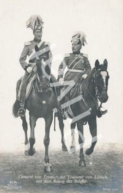 Foto PK WK I Kaiser Wilhelm General von Emmich Sieger v. Lüttich Berlin L1.49