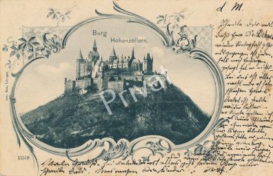 Foto PK WK II Burg Hohenzollern beschrieben gelaufen H1.80