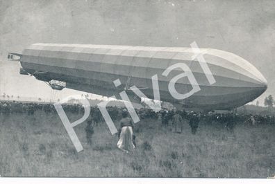 Foto PK Luftschiff Zeppelin III Landung in Nürnberg 26.8.1906 L1.27