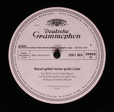 Deutsche Grammophon 2561 369 - Karl Böhm - Mozart gehört meine große Liebe