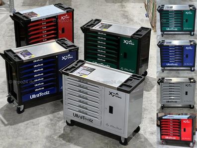 Ultratoolz Werkstattwagen befüllt mit Werkzeug 6/7 - mit großem Seitenfach