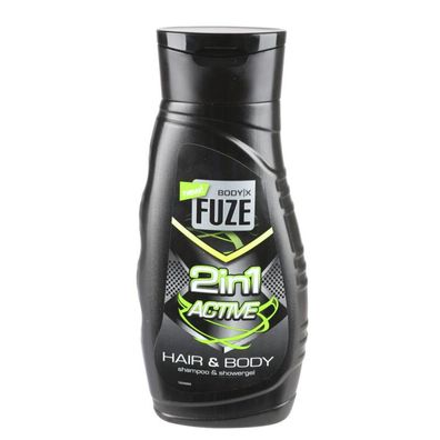 12x Body X Fuse 2in1 Active 300ml Shampoo Duschgel Haarwäsche Körperpflege Haut