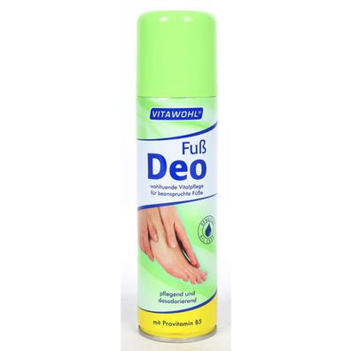12x Vitawohl Fußdeodorant 200ml Frische Schutz Pflege Geruch Füße Parfum Spray