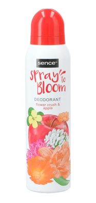 12x Sence 150ml Spray To Bloom Flower Crush&Apple Deodorant Body Damen Duft Frau