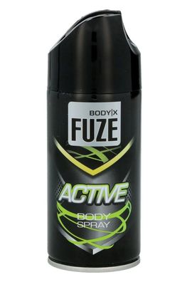 12x Body X Fuze Deospray 150ml Active Deodorant Body Parfüm Duft Männer Herren